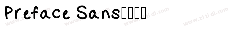 Preface Sans字体转换